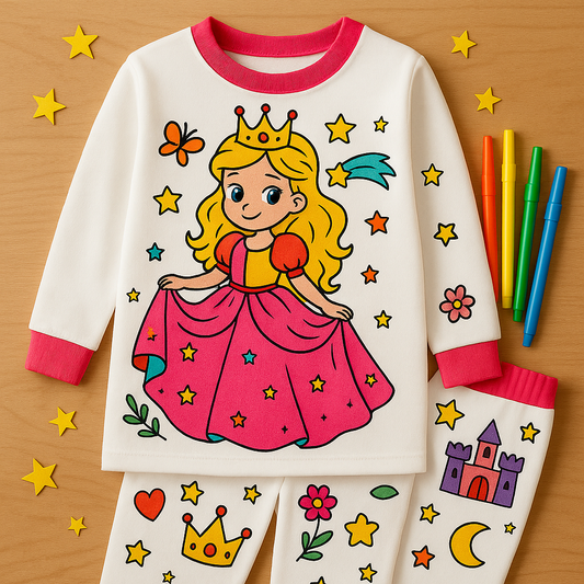Ankorstore: "Pyjama princesse à colorier"
