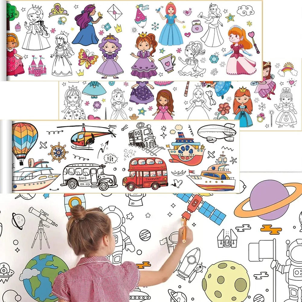 Rouleau Papier à Colorier